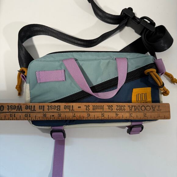 Topo Designs Mini Quick Pack Fanny Pack Blue Purple Black - Picture 6 of 6